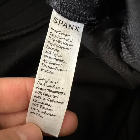 SPANX The Perfect Pants Slim Straight Black 20254R Medium Office Minimalist - Picture 15 of 16